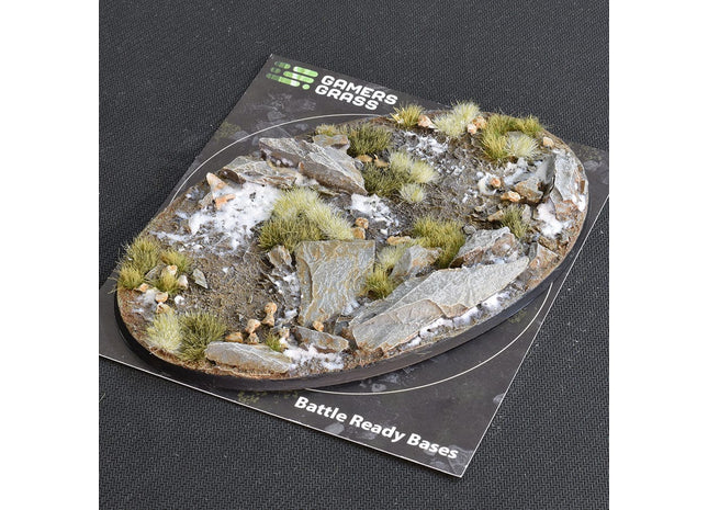Gamers Guild AZ GamersGrass GamersGrass: Winter Bases, Oval 170mm (x1) GamersGrass