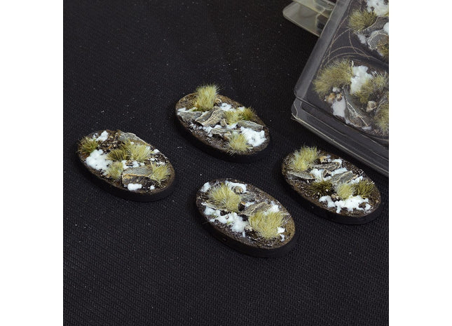 Gamers Guild AZ GamersGrass GamersGrass: Winter Bases, Oval 60mm (x4) GamersGrass