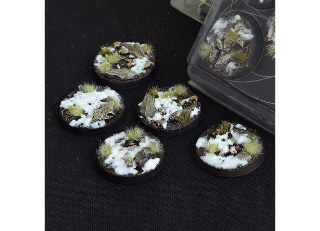 Gamers Guild AZ GamersGrass GamersGrass: Winter Bases, Round 40mm (x5) GamersGrass