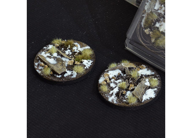 Gamers Guild AZ GamersGrass GamersGrass: Winter Bases, Round 60mm (x2) GamersGrass