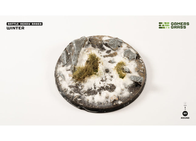 Gamers Guild AZ GamersGrass GamersGrass: Winter Bases, Round 80mm (x1) GamersGrass
