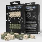 Gamers Guild AZ Gaming Accessories Crosshairs Compact D6 Dice: Beige And Olive (Pre-Order) GTS