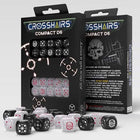 Gamers Guild AZ Gaming Accessories Crosshairs Compact D6 Dice: Black And Pearl (Pre-Order) GTS