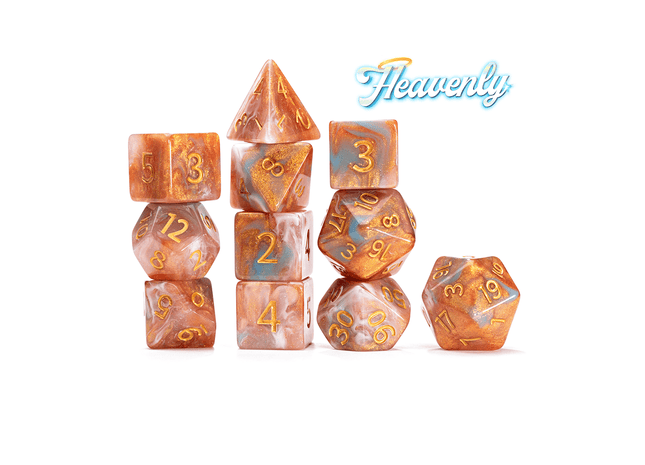 Gamers Guild AZ Gate Keeper Games Gate Keeper Games 11 Die Set: Aether Dice - Heavenly - Black Friday Gate Keeper Games