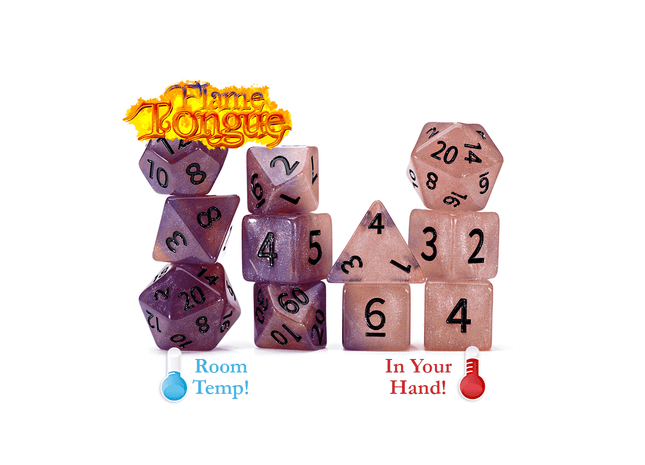Gamers Guild AZ Gate Keeper Games Gate Keeper Games 11 Die Set: Chromomancy Dice - Flame Tongue Gate Keeper Games