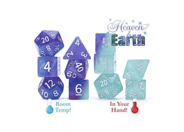 Gamers Guild AZ Gate Keeper Games Gate Keeper Games 11 Die Set: Chromomancy Dice - Heaven and Earth Gate Keeper Games
