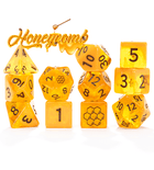 Gamers Guild AZ Gate Keeper Games Gate Keeper Games 11 Die Set: Flowstone Dice - Honeycomb - Black Friday Gate Keeper Games