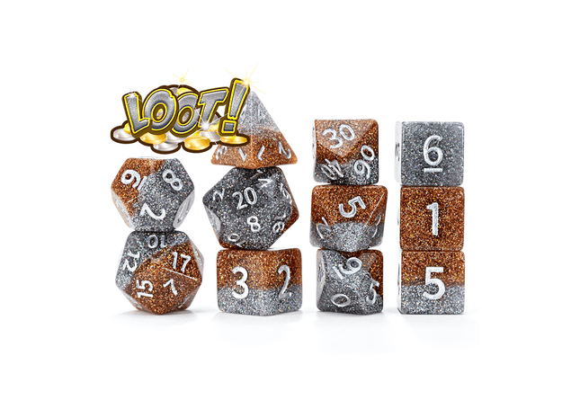 Gamers Guild AZ Gate Keeper Games Gate Keeper Games 11 Die Set: Glitter Bomb - Loot! Gate Keeper Games