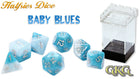 Gamers Guild AZ Gate Keeper Games Gate Keeper Games 11 Die Set: Halfsies Dice -Baby Blues - Black Friday Gate Keeper Games