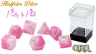 Gamers Guild AZ Gate Keeper Games Gate Keeper Games 11 Die Set: Halfsies Dice - Pretty in Pink Gate Keeper Games