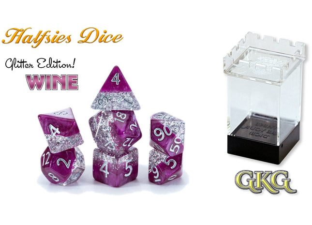 Gamers Guild AZ Gate Keeper Games Gate Keeper Games 11 Die Set: Halfsies Dice - Wine Gate Keeper Games