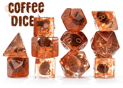 Gamers Guild AZ Gate Keeper Games Gate Keeper Games 11 Die Set: Inclusion Dice - Coffee - Black Friday Gate Keeper Games