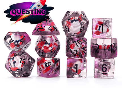 Gamers Guild AZ Gate Keeper Games Gate Keeper Games 11 Die Set: Inclusion Dice - Questing - Black Friday Gate Keeper Games