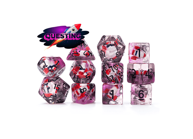 Gamers Guild AZ Gate Keeper Games Gate Keeper Games 11 Die Set: Inclusion Dice - Questing - Black Friday Gate Keeper Games