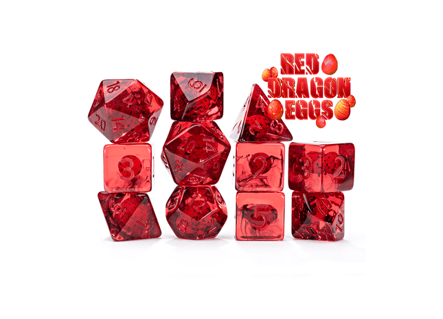 Gamers Guild AZ Gate Keeper Games Gate Keeper Games 11 Die Set: Inclusion Dice - Red Dragon Scales Gate Keeper Games