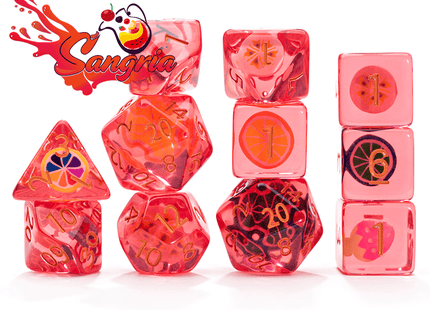 Gamers Guild AZ Gate Keeper Games Gate Keeper Games 11 Die Set: Inclusion Dice - Sangria - Black Friday Gate Keeper Games