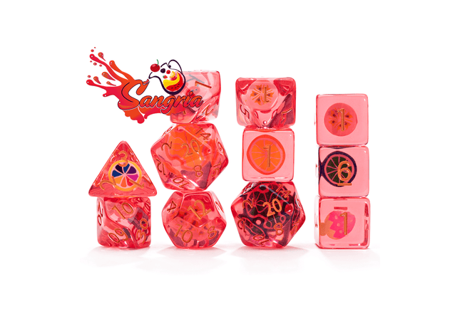 Gamers Guild AZ Gate Keeper Games Gate Keeper Games 11 Die Set: Inclusion Dice - Sangria - Black Friday Gate Keeper Games