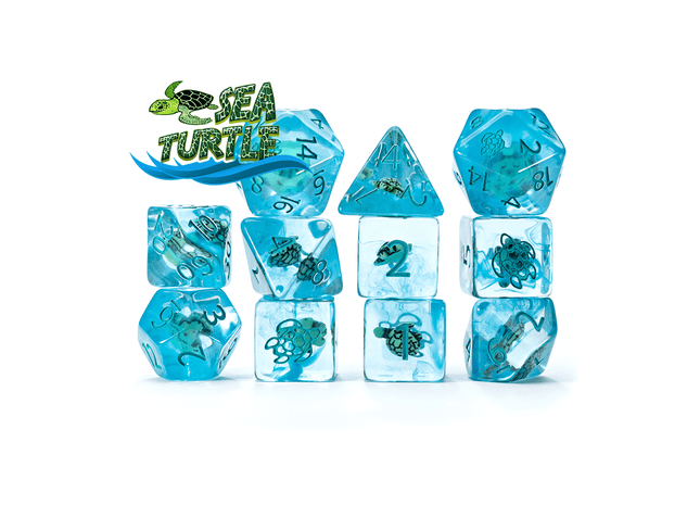 Gamers Guild AZ Gate Keeper Games Gate Keeper Games 11 Die Set: Inclusion Dice - Sea Turtle Gate Keeper Games