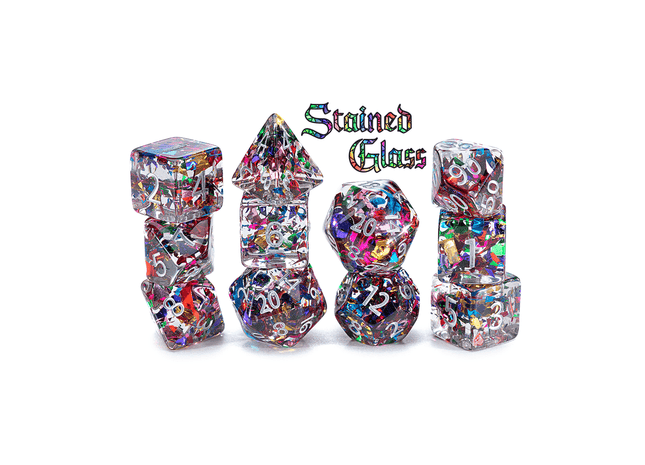 Gamers Guild AZ Gate Keeper Games Gate Keeper Games 11 Die Set: Inclusion Dice - Stained Glass Gate Keeper Games