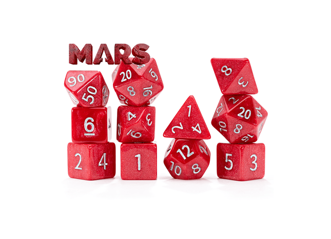 Gamers Guild AZ Gate Keeper Games Gate Keeper Games 11 Die Set: Mercurial Dice - Mars Gate Keeper Games