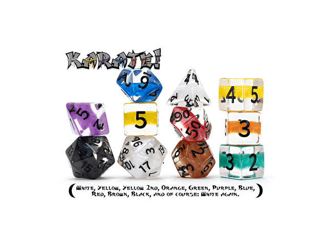 Gamers Guild AZ Gate Keeper Games Gate Keeper Games 11 Die Set: Neutron Dice - Karate! - Black Friday Gate Keeper Games
