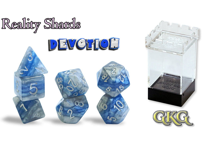 Gamers Guild AZ Gate Keeper Games Gate Keeper Games 11 Die Set: Reality Shards - Devotion - Black Friday Gate Keeper Games