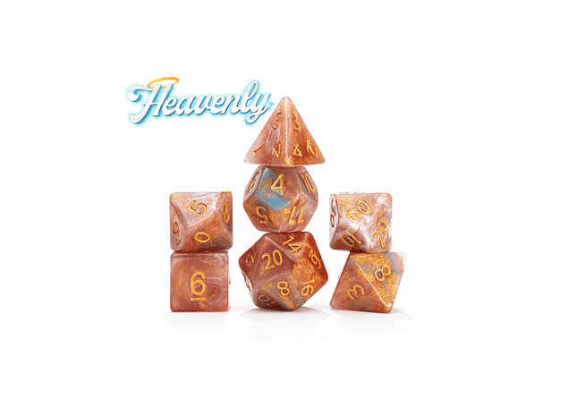 Gamers Guild AZ Gate Keeper Games Gate Keeper Games 7 Die Set: Aether Dice - Heavenly Gate Keeper Games
