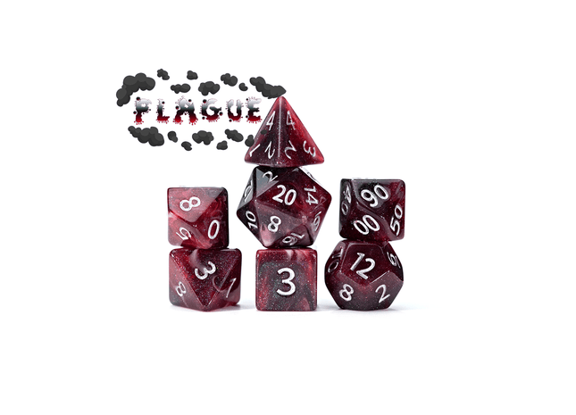 Gamers Guild AZ Gate Keeper Games Gate Keeper Games 7 Die Set: Aether Dice - Plague Gate Keeper Games