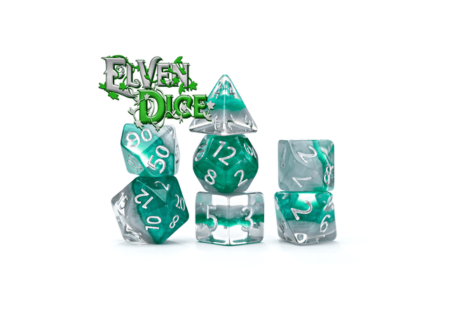 Gamers Guild AZ Gate Keeper Games Gate Keeper Games 7 Die Set: Eclipse Dice - Elven Dice Gate Keeper Games
