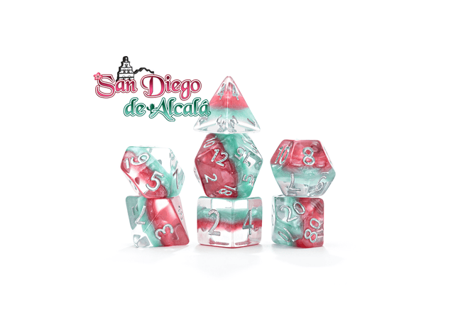 Gamers Guild AZ Gate Keeper Games Gate Keeper Games 7 Die Set: Eclipse Dice - San Diego De Alcala Gate Keeper Games