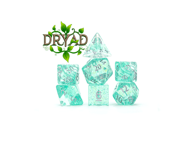 Gamers Guild AZ Gate Keeper Games Gate Keeper Games 7 Die Set: Holographic Dice - Dryad Gate Keeper Games