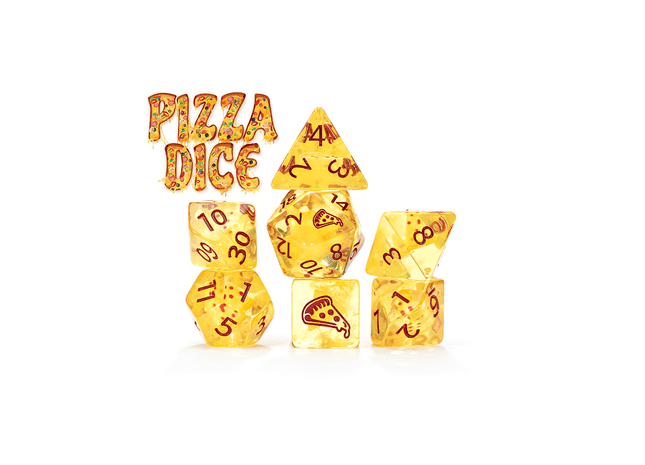 Gamers Guild AZ Gate Keeper Games Gate Keeper Games 7 Die Set: Inclusion Dice - Pizza Gate Keeper Games