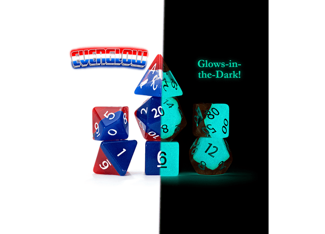 Gamers Guild AZ Gate Keeper Games Gate Keeper Games 7 Die Set: Radiant Dice - Everglow Gate Keeper Games