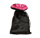 Gamers Guild AZ Gate Keeper Games Gate Keeper Games : Dice Bags – Halfsies Style - Black and Pink Gate Keeper Games