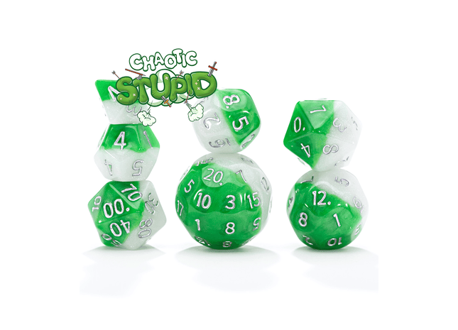 Gamers Guild AZ Gate Keeper Games Gate Keeper Games: Double Dice 7 Die Set - Chaotic Stupid Gate Keeper Games