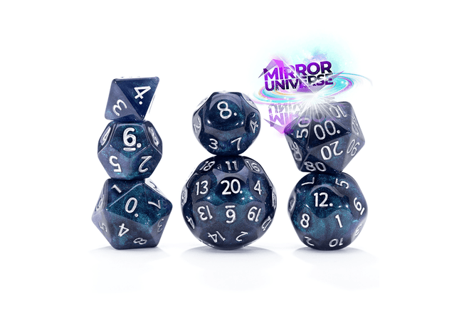 Gamers Guild AZ Gate Keeper Games Gate Keeper Games: Double Dice 7 Die Set - Mirror Universe Gate Keeper Games
