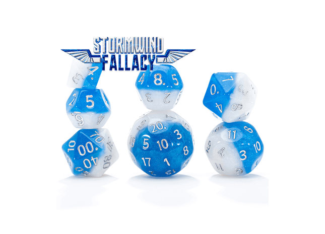 Gamers Guild AZ Gate Keeper Games Gate Keeper Games: Double Dice 7 Die Set - Stormwind Fallacy Gate Keeper Games