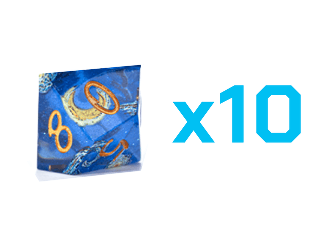 Gamers Guild AZ Gate Keeper Games Gate Keeper Games Set of 10 D10: Art Dice - Van Gough Starry Night Gate Keeper Games