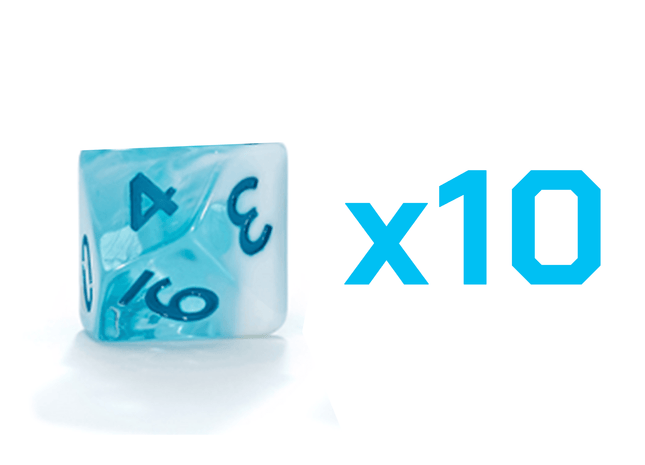 Gamers Guild AZ Gate Keeper Games Gate Keeper Games Set of 10 D10: Flowstone Dice - Biome Antarctic Gate Keeper Games