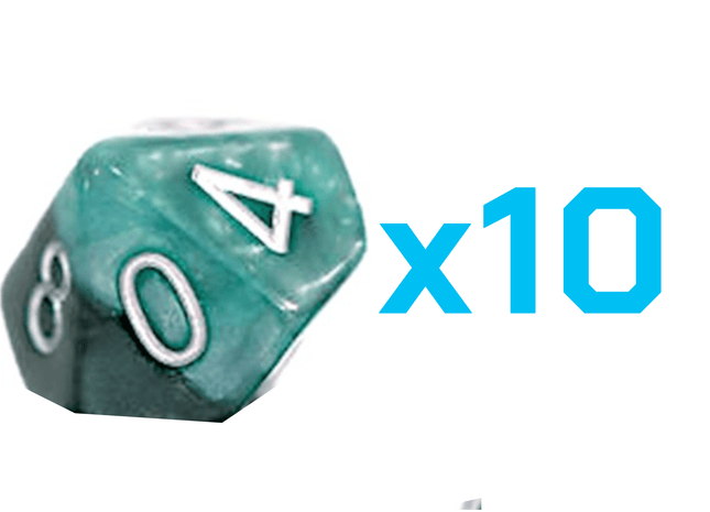 Gamers Guild AZ Gate Keeper Games Gate Keeper Games Set of 10 D10: Halfsies Dice -  Adamantine Gate Keeper Games