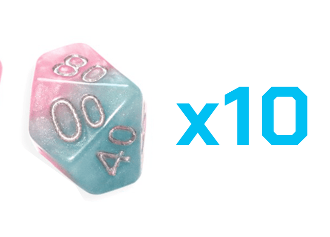 Gamers Guild AZ Gate Keeper Games Gate Keeper Games Set of 10 D10: Halfsies Dice -  Baby Dice Gate Keeper Games