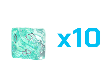 Gamers Guild AZ Gate Keeper Games Gate Keeper Games Set of 10 D10: Holographic Dice - Dryad - Black Friday Gate Keeper Games