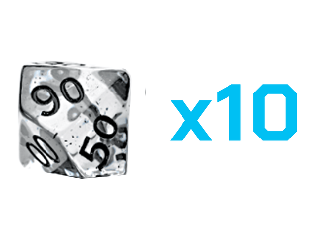 Gamers Guild AZ Gate Keeper Games Gate Keeper Games Set of 10 D10: Inclusion Dice - Black Dragon Scales Gate Keeper Games