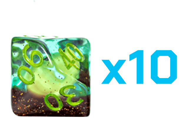 Gamers Guild AZ Gate Keeper Games Gate Keeper Games Set of 10 D10: Inclusion Dice - Dino Dice Gate Keeper Games