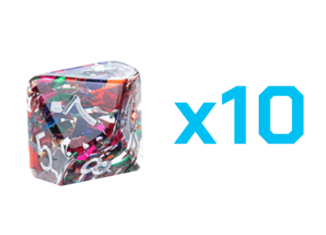 Gamers Guild AZ Gate Keeper Games Gate Keeper Games Set of 10 D10: Inclusion Dice - Stained Glass Gate Keeper Games