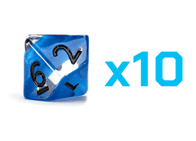 Gamers Guild AZ Gate Keeper Games Gate Keeper Games Set of 10 D10: Neutron Dice - Karate! Gate Keeper Games