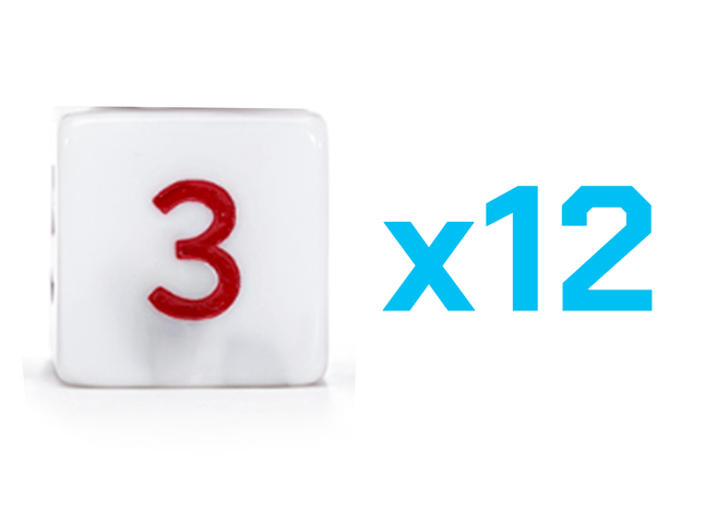 Gamers Guild AZ Gate Keeper Games Gate Keeper Games Set of 12 D6: Alea Simplex - Roman Marble Gate Keeper Games