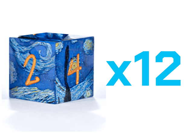 Gamers Guild AZ Gate Keeper Games Gate Keeper Games Set of 12 D6: Art Dice Gate Keeper Games