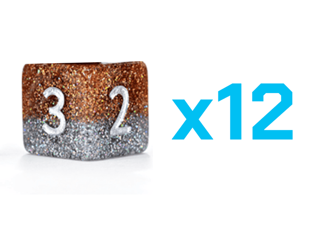 Gamers Guild AZ Gate Keeper Games Gate Keeper Games Set of 12 D6: Glitter bomb - Loot! Gate Keeper Games