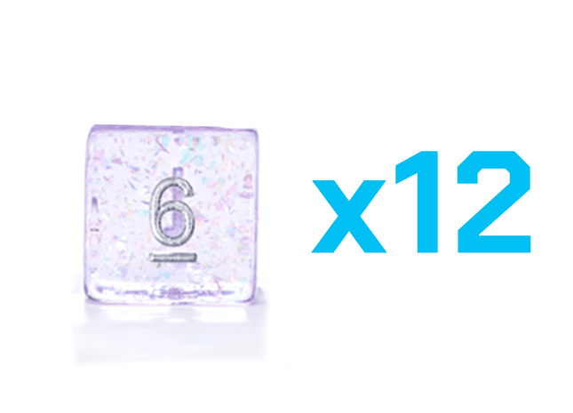 Gamers Guild AZ Gate Keeper Games Gate Keeper Games Set of 12 D6: Holographic Dice - Pegasus Wings Gate Keeper Games